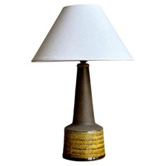 Yellow Stoneware Table Lamp #2 Nils Kähler, Denmark