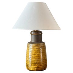 Gres giallo/ Lampada da tavolo #3/ Nils Kähler, Danimarca/ Anni '60