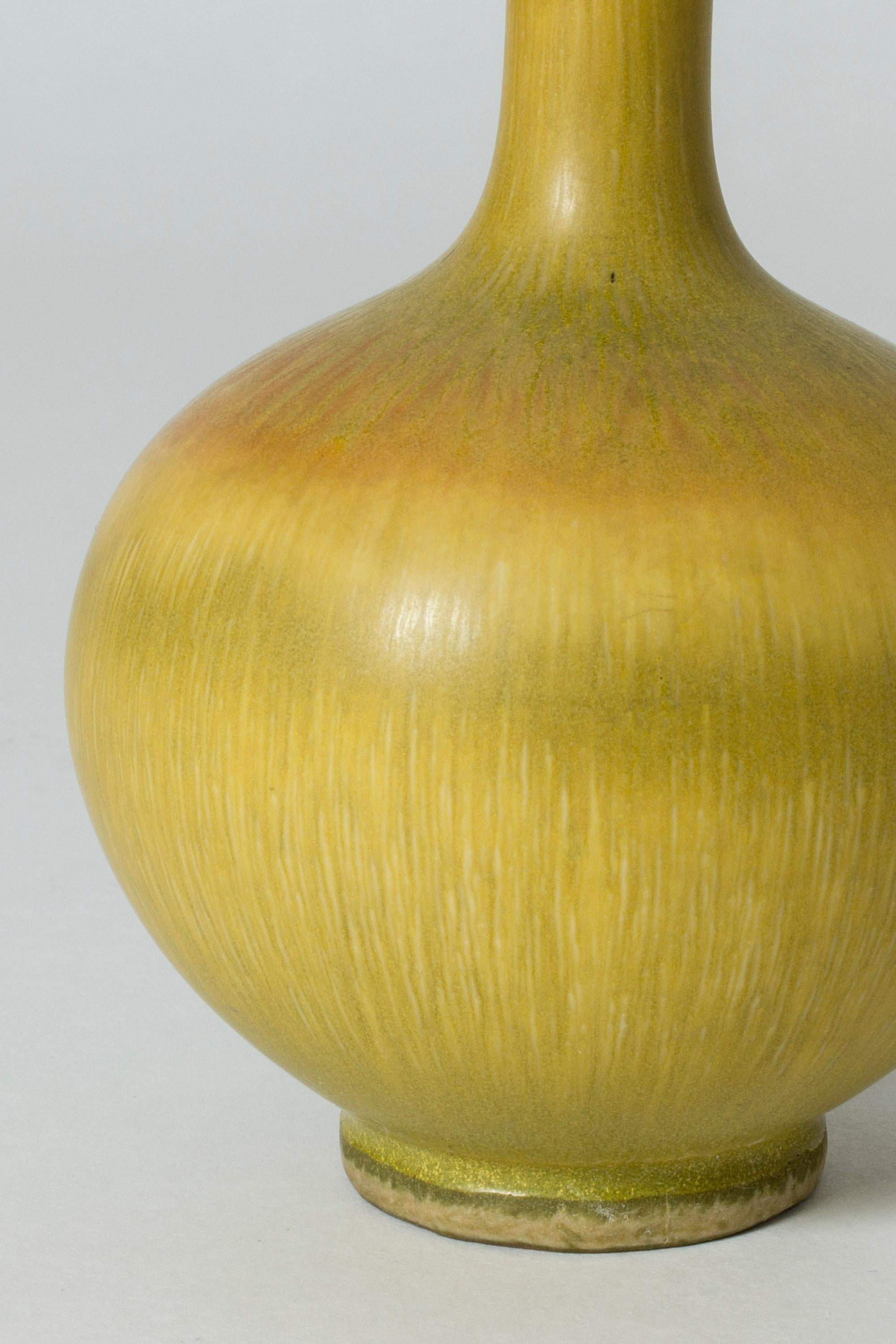 Yellow Stoneware Vase by Berndt Friberg 1