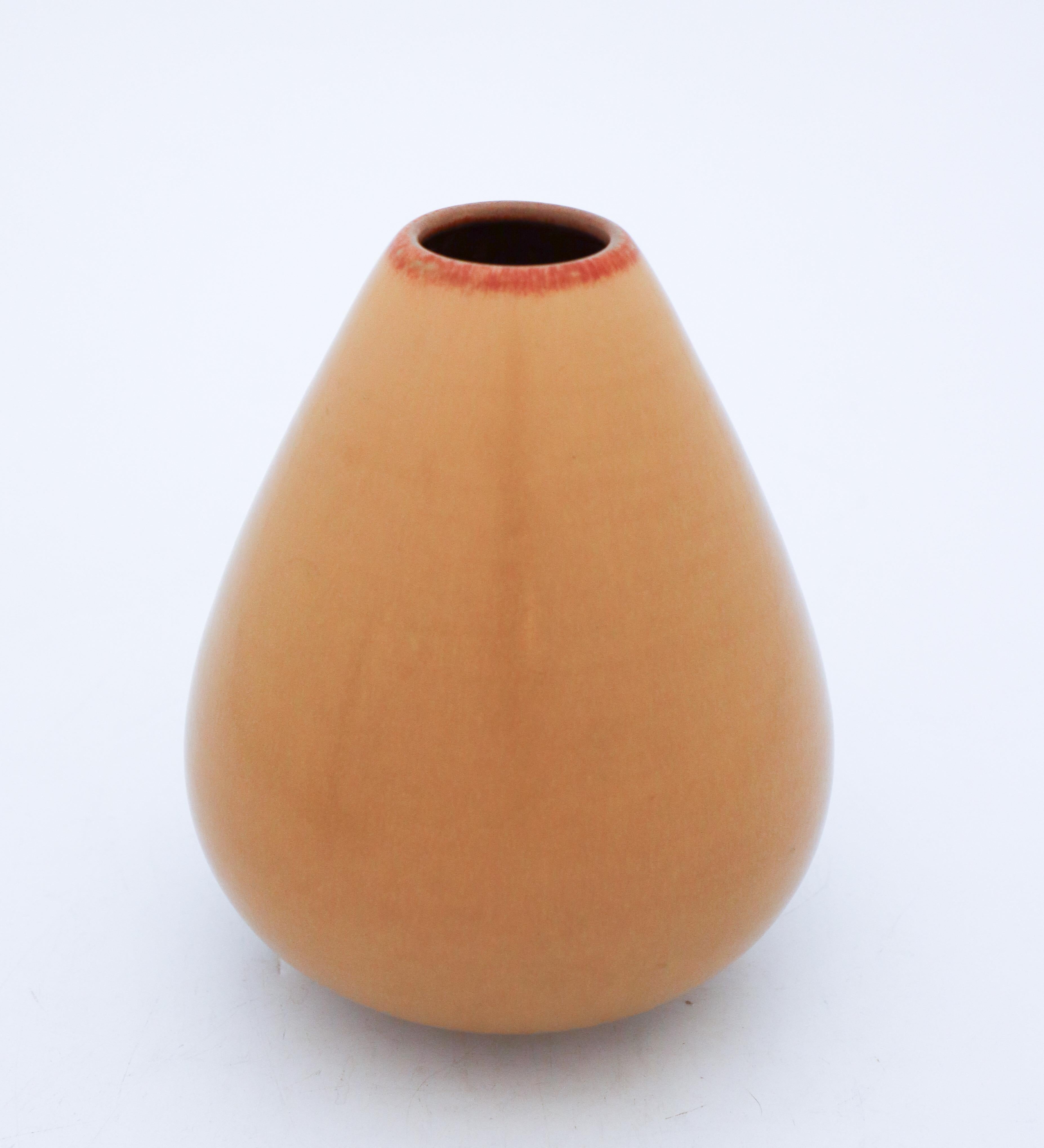 A vase designed by Gunnar Nylund at Rörstrand, the vase is 17 cm high and it is in mint condition except from a minor mark in the glaze from the production.