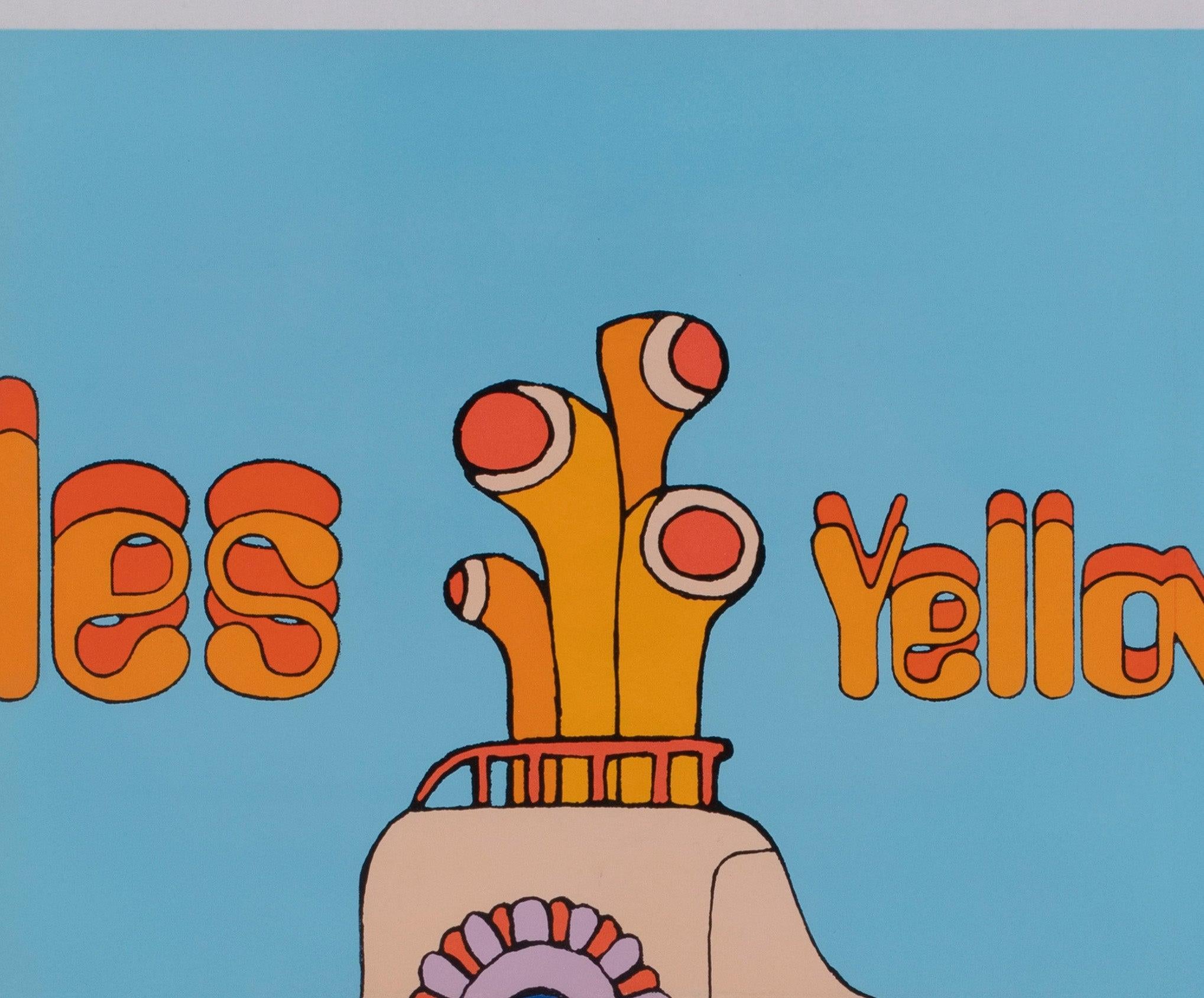Yellow Submarine 1968 Capitol Records Poster, Heinz Edelmann In Excellent Condition For Sale In Bath, Somerset