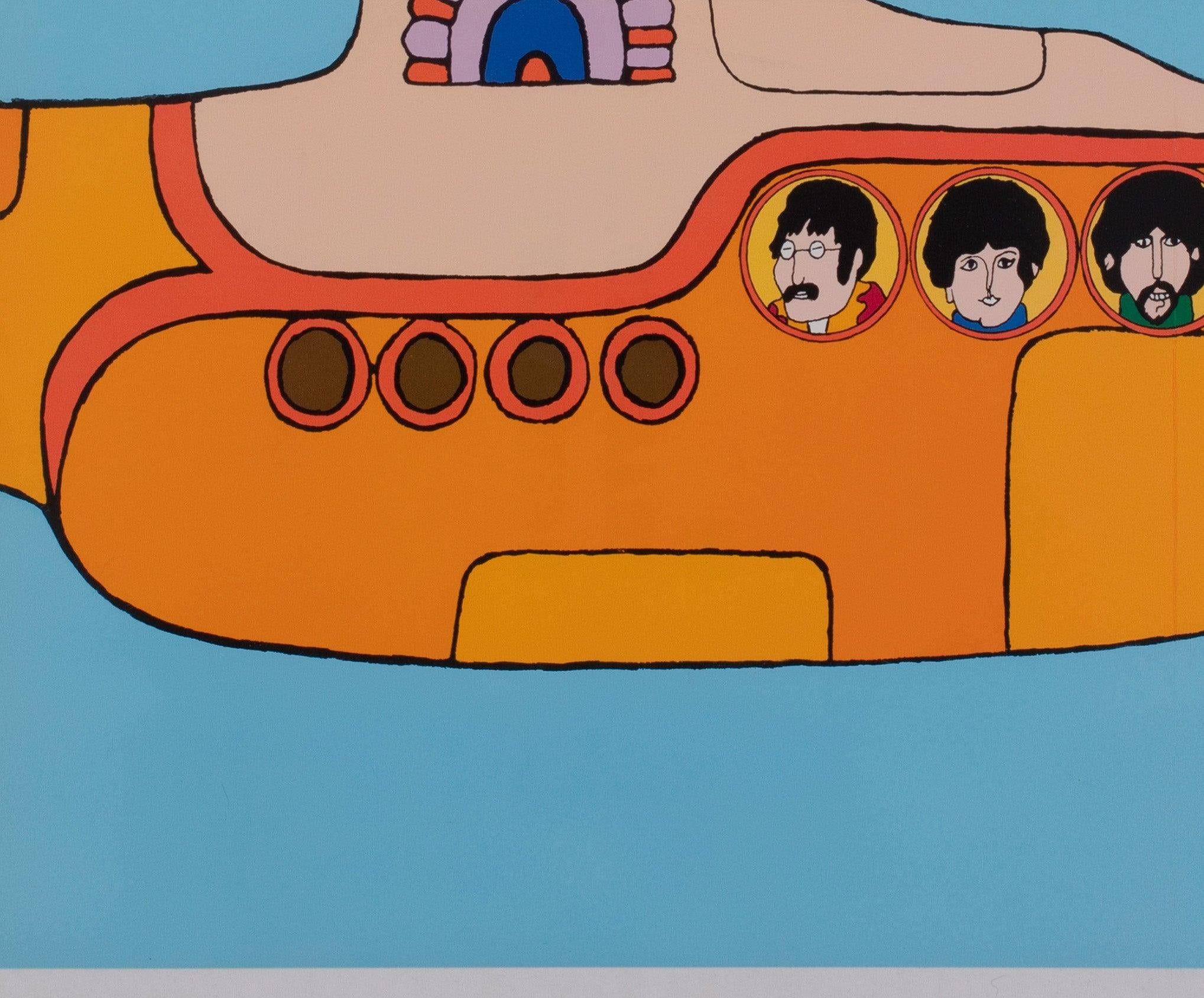 Yellow Submarine 1968 Capitol Records Poster, Heinz Edelmann For Sale 1