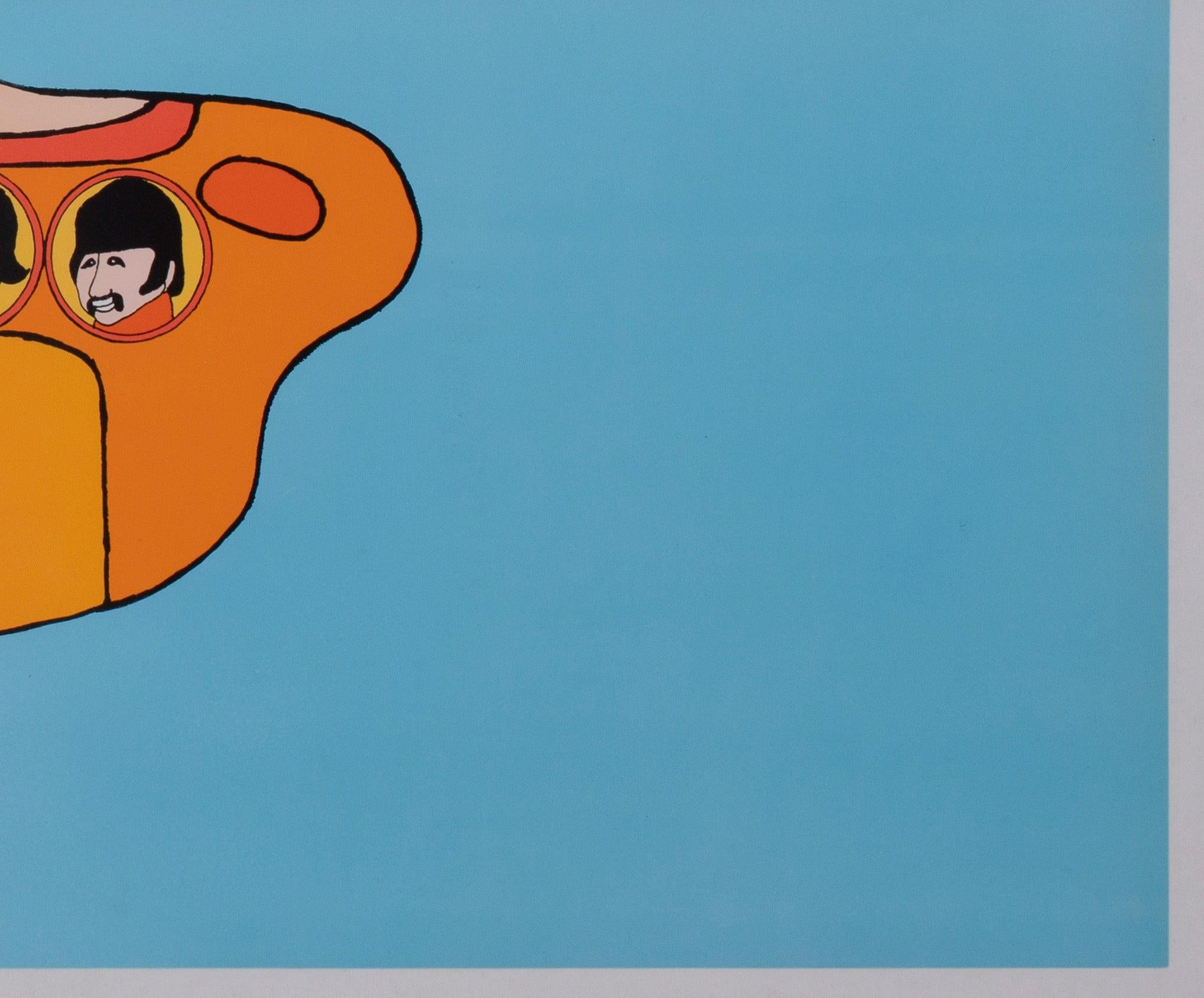 Yellow Submarine 1968 Capitol Records Poster, Heinz Edelmann For Sale 2