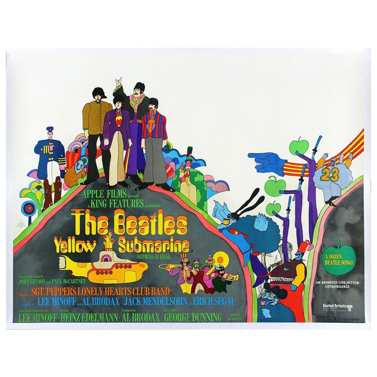 Yellow Submarine '1968' Poster For Sale