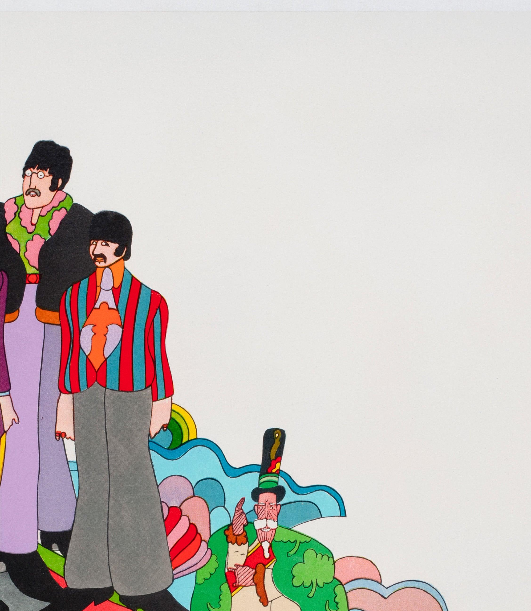 Yellow Submarine 1968 UK Quad Advance Film Poster, Heinz Edelmann en Excelente estado para la venta en Bath, Somerset