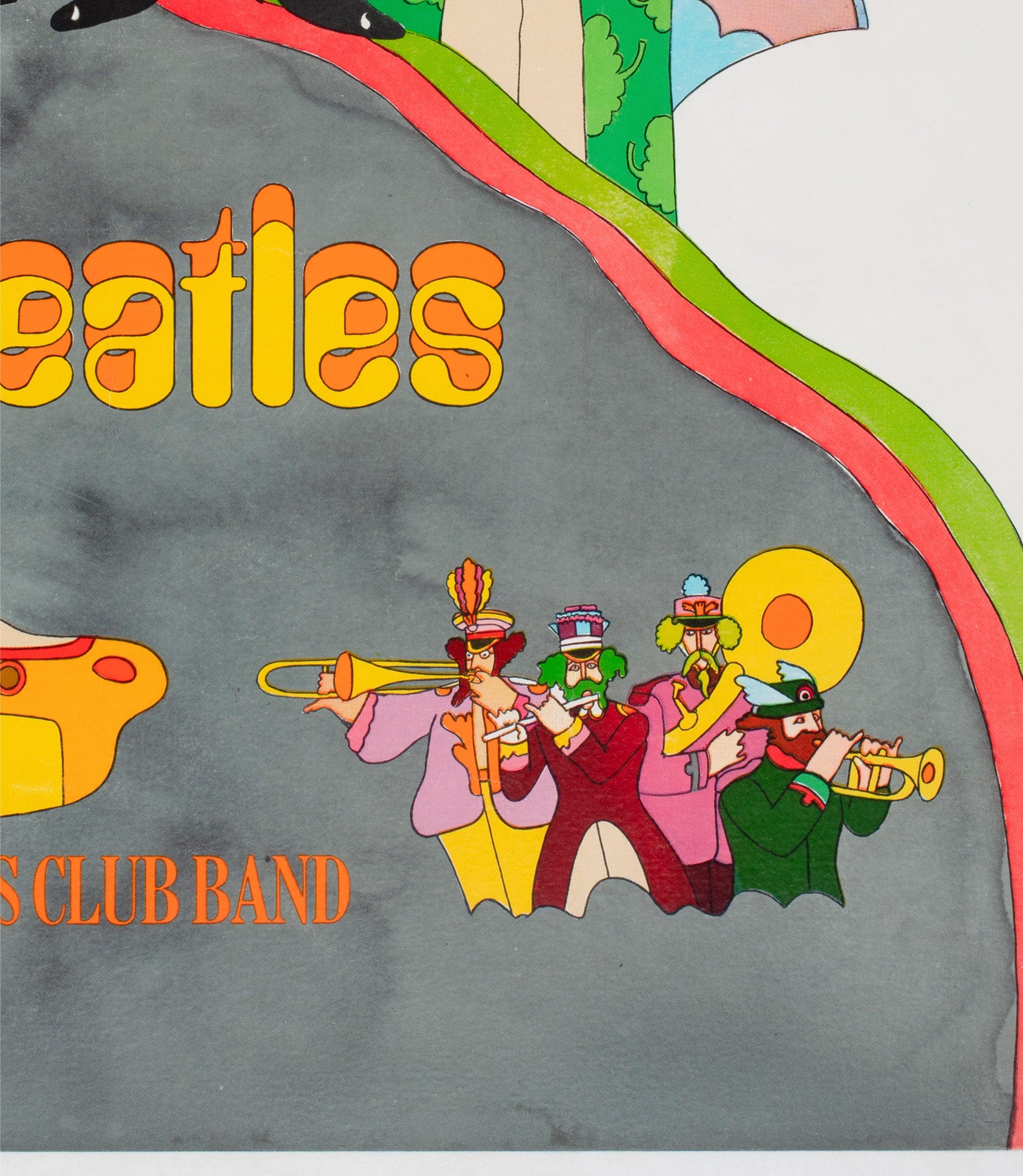 Yellow Submarine 1968 UK Quad Advance Film Poster, Heinz Edelmann en venta 1