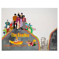 Yellow Submarine 1968 UK Quad Advance Film Poster, Heinz Edelmann
