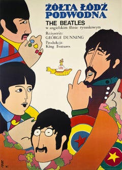 Yellow Submarine 1970 Polish A1 Film Poster, Zygmunt Bobrowski
