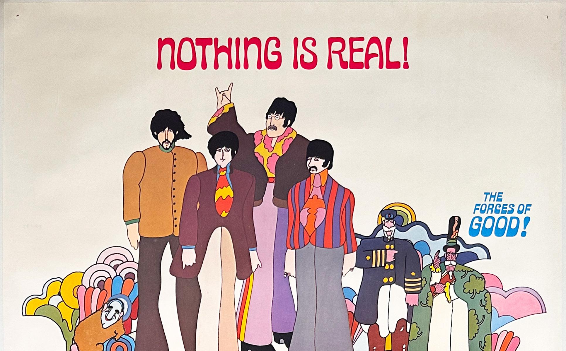 American Yellow Submarine The Beatles 1968 US 3 Sheet Film Poster, Heinz Edelmann For Sale