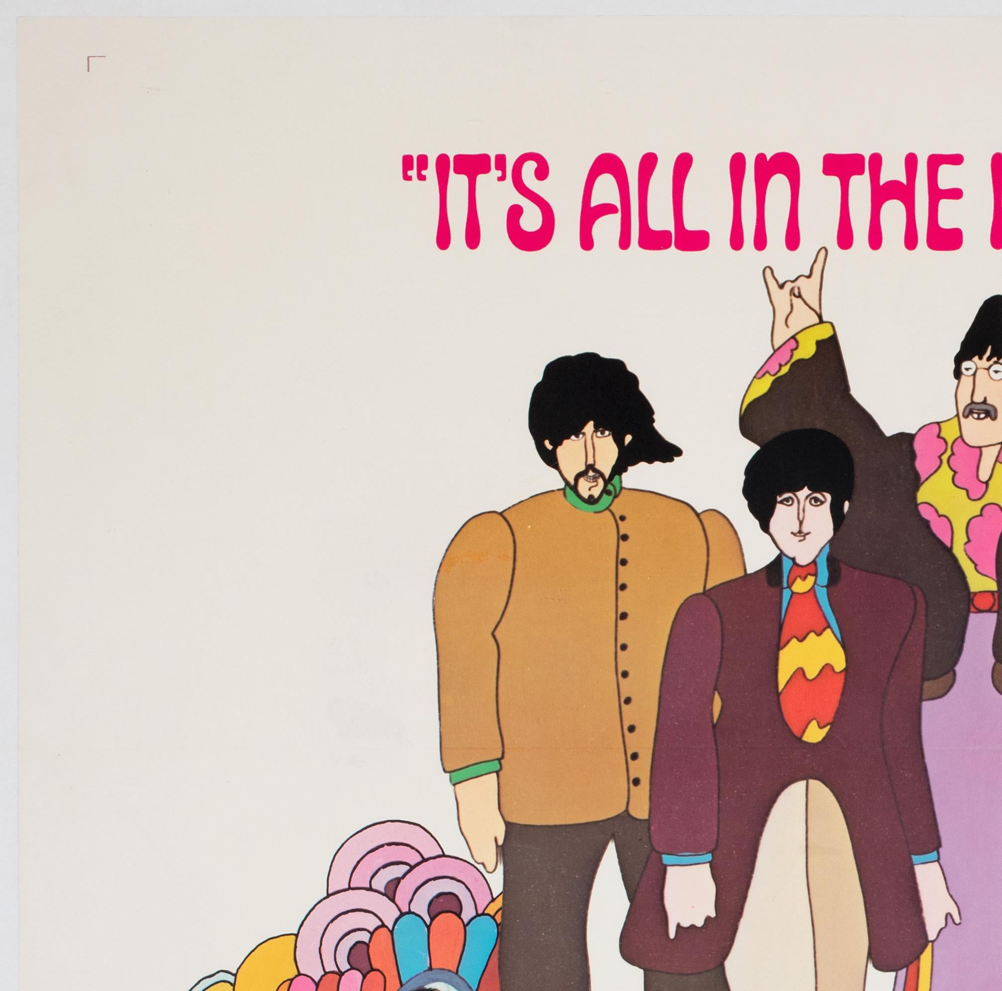 YELLOW SUBMARINE THE BEATLES Filmplakat, 1968, HEINZ EDELMANN (amerikanisch) im Angebot
