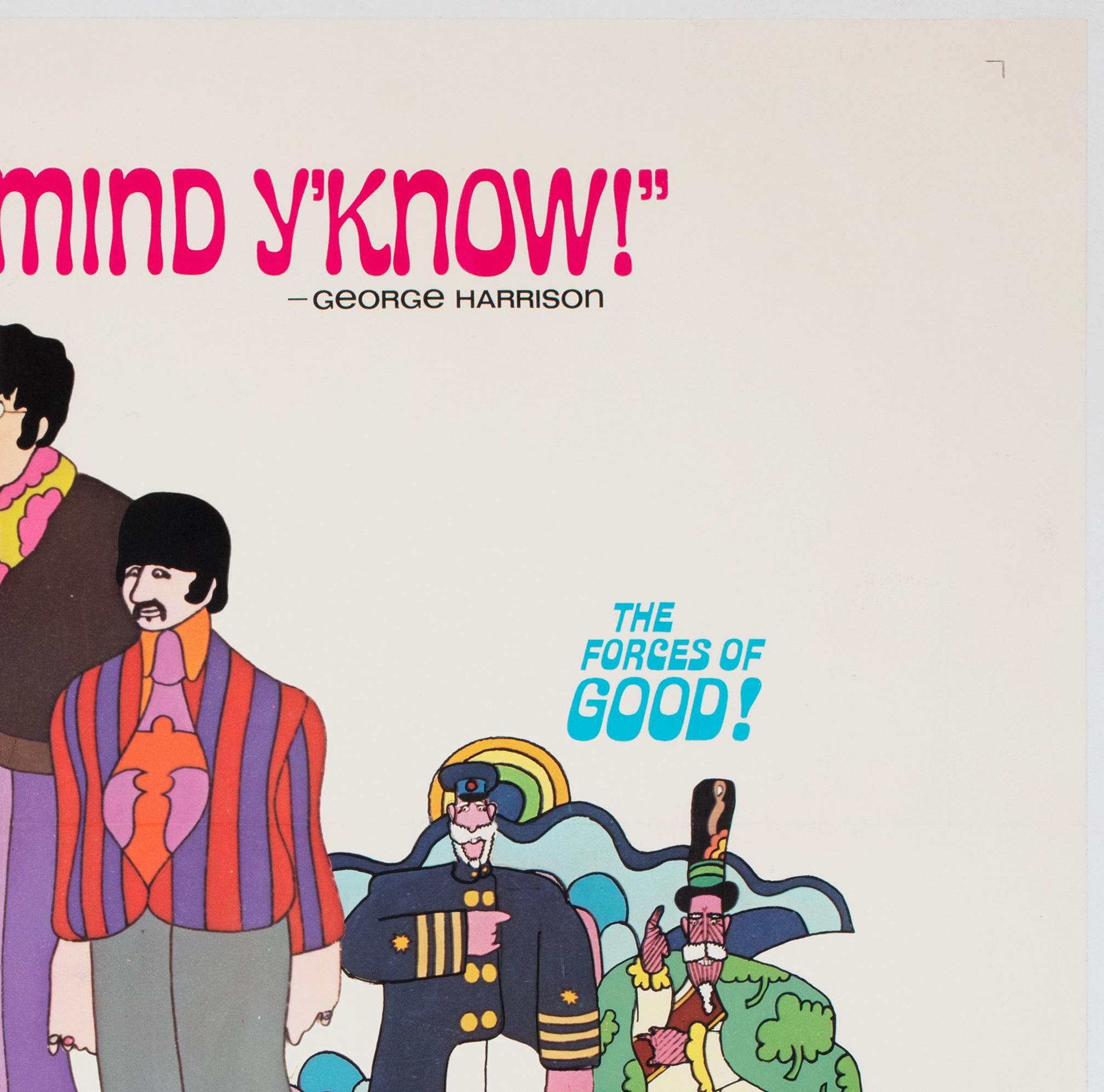 YELLOW SUBMARINE THE BEATLES Filmplakat, 1968, HEINZ EDELMANN im Zustand „Hervorragend“ im Angebot in Bath, Somerset