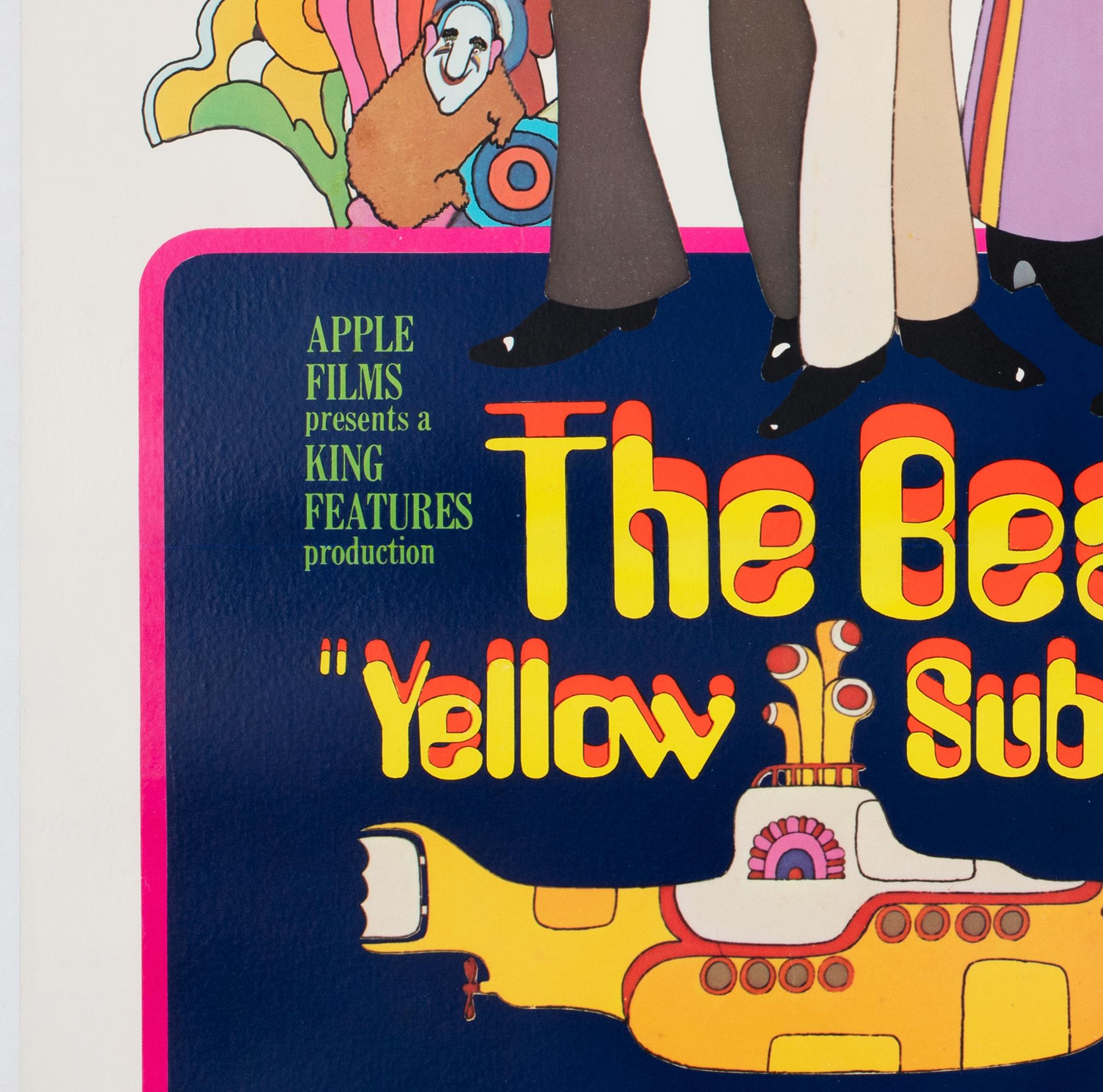 YELLOW SUBMARINE THE BEATLES Filmplakat, 1968, HEINZ EDELMANN (20. Jahrhundert) im Angebot