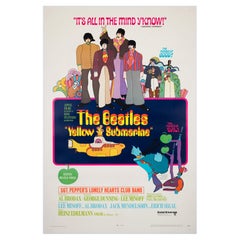 YELLOW SUBMARINE THE BEATLES Film Movie Poster, 1968, HEINZ EDELMANN