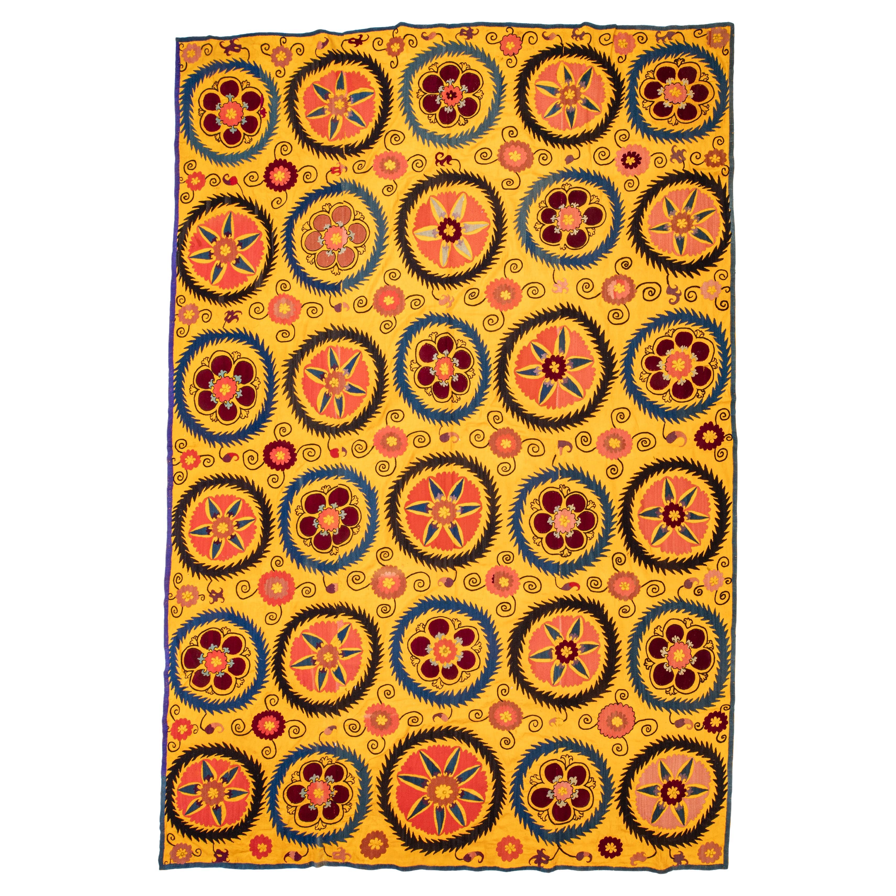 Yellow Suzani , Samarkand, Uzbekistan, 1900s