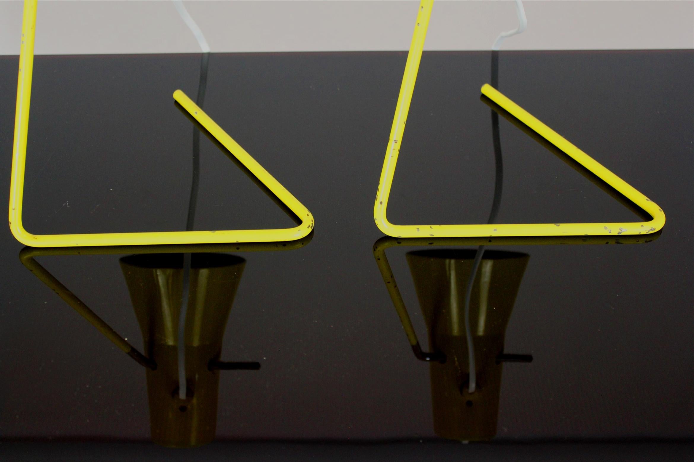 Lampes de table jaunes de Josef Hurka pour Drupol, années 1960, lot de 2 en vente 2