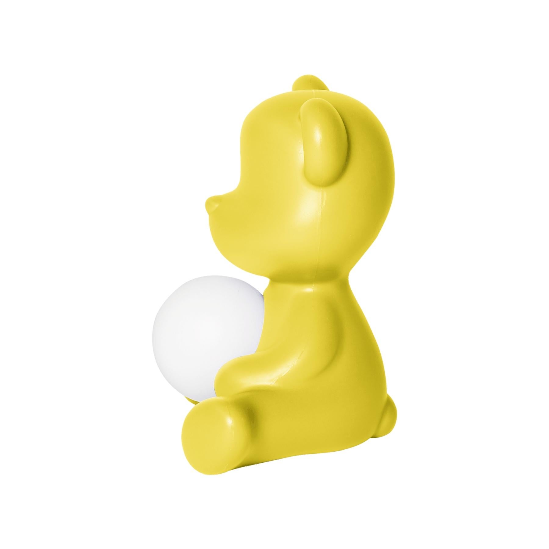 In Stock in Los Angeles, Yellow Teddy Bear Lamp LED Rechargeable 1