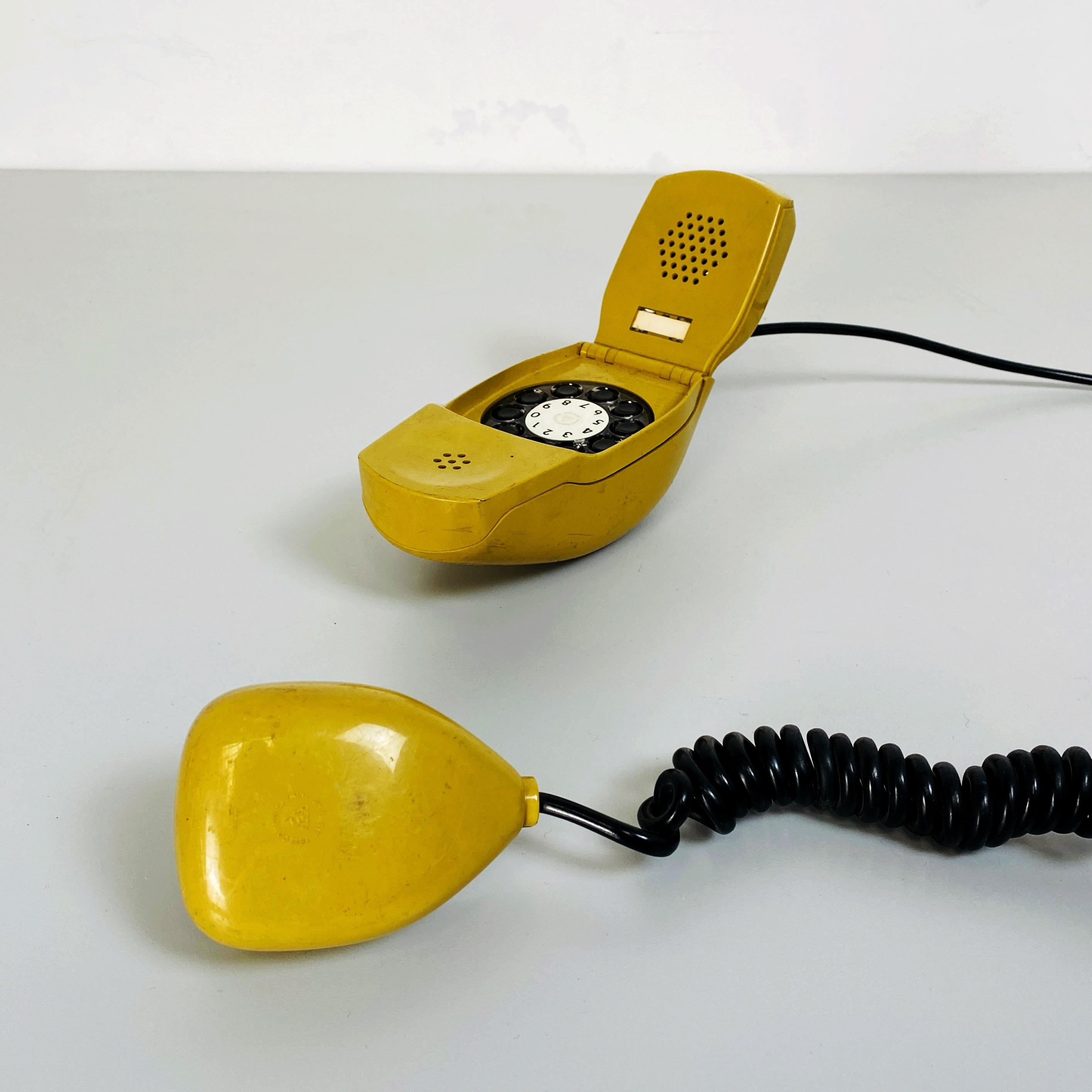 Italian Yellow Telephone Grillo by Marco Zanuso and Richard Sapper for Siemens, 1965