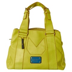 Sac à poignée jaune en faux cuir MARC BY MARC JACOB