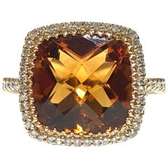 Yellow Topaz Ring