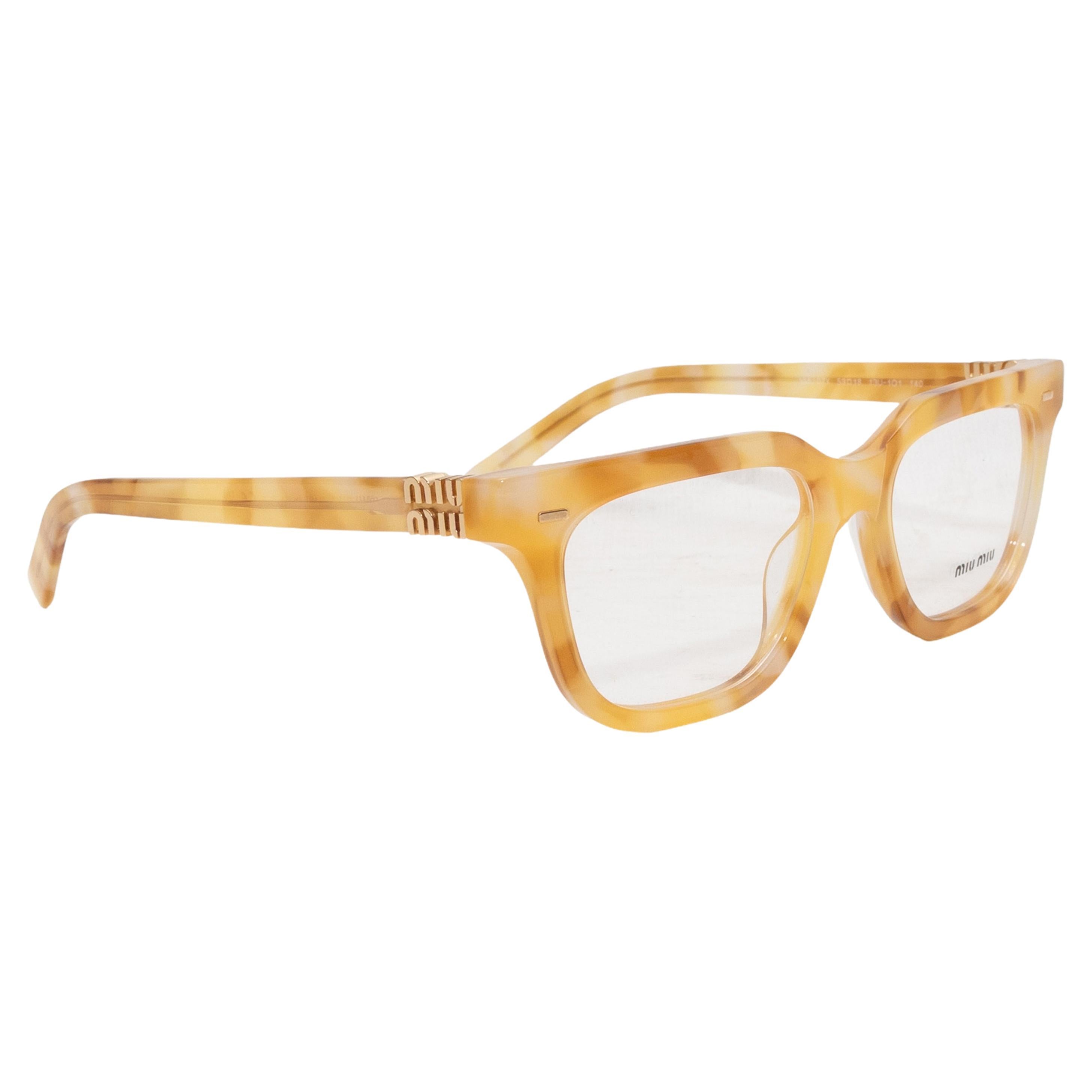 Gafas de carey amarillo Miu Miu en venta