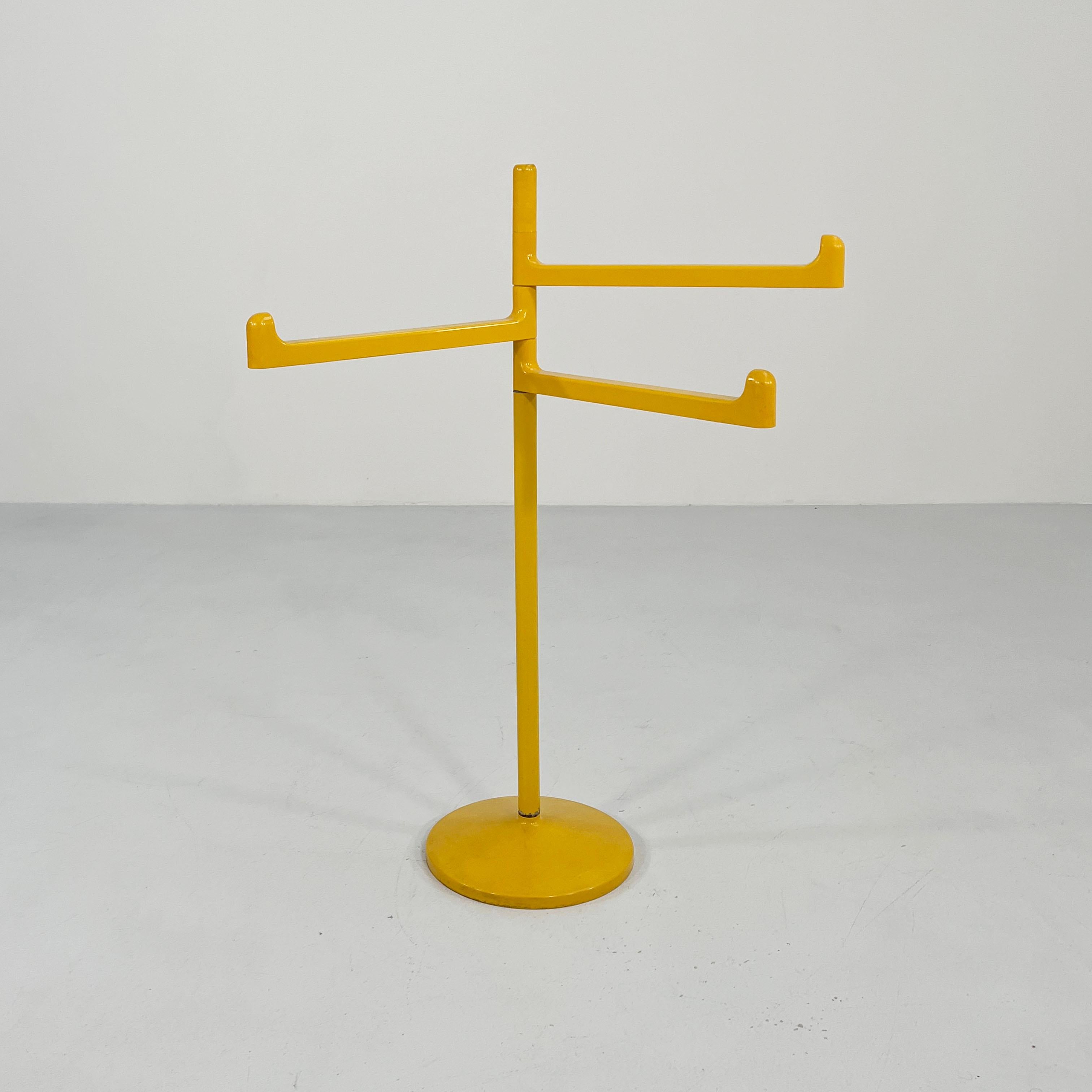 italien Porte-serviettes jaune de Makio Hasuike pour Gedy, années 1970