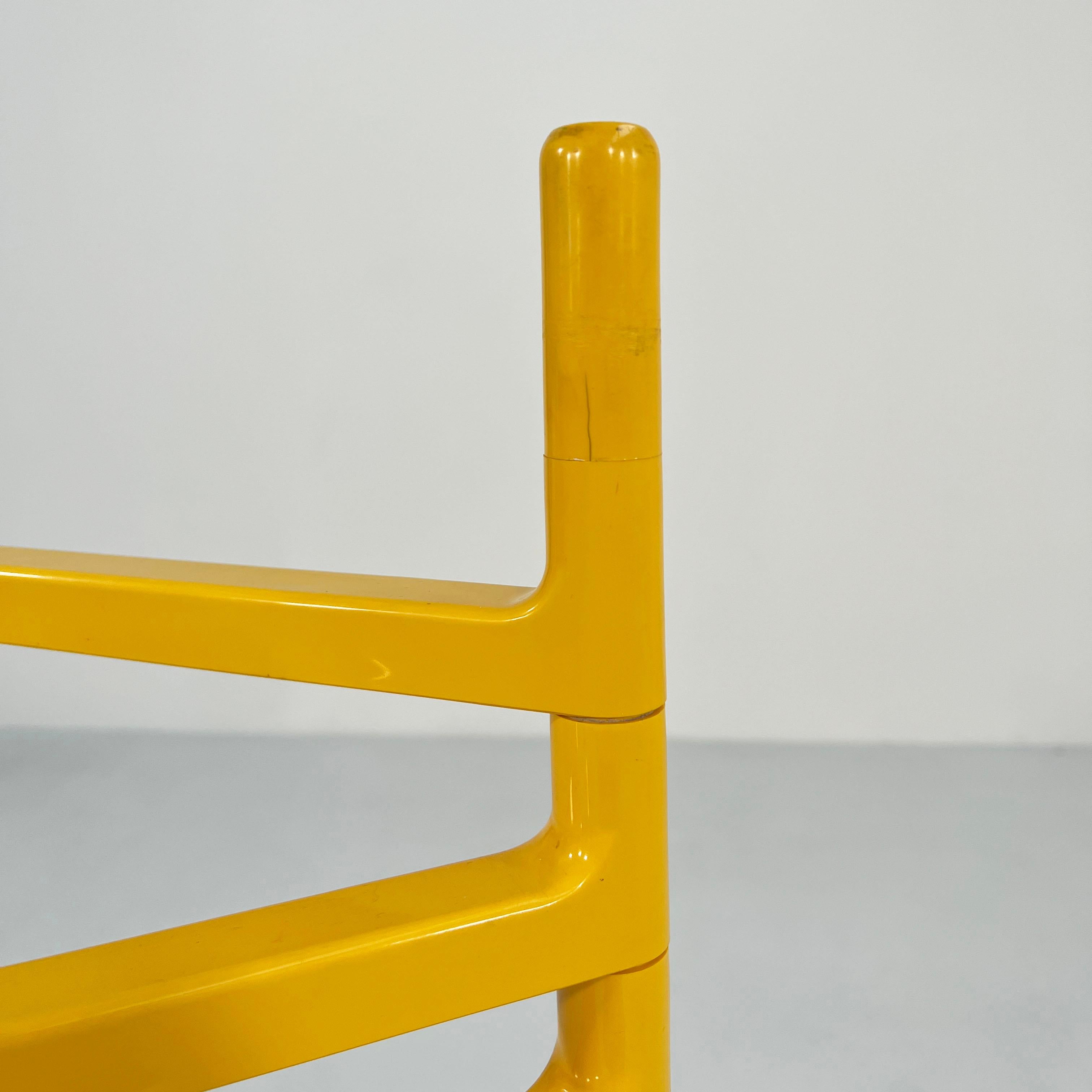 Fin du 20e siècle Porte-serviettes jaune de Makio Hasuike pour Gedy, années 1970