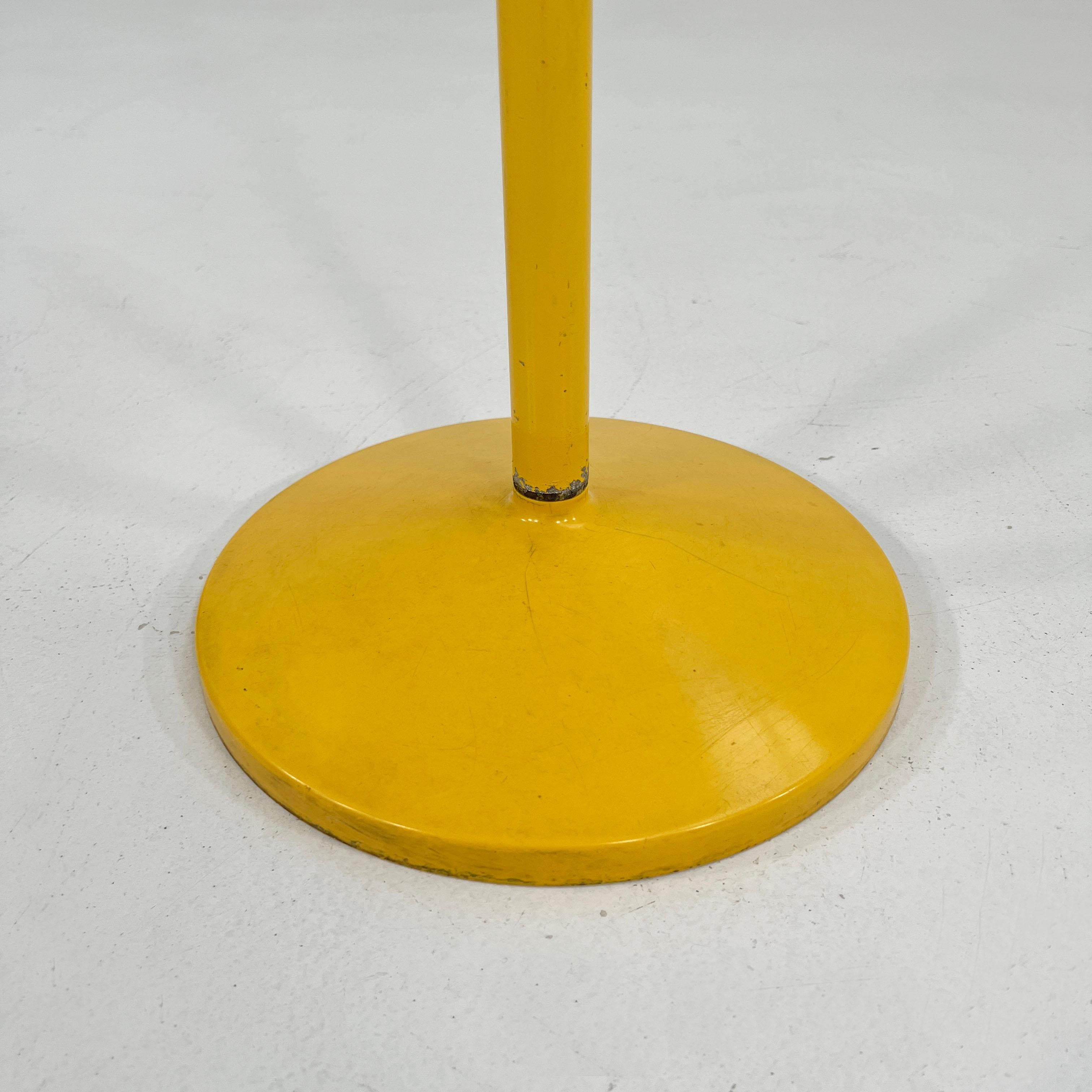 Plastique Porte-serviettes jaune de Makio Hasuike pour Gedy, années 1970