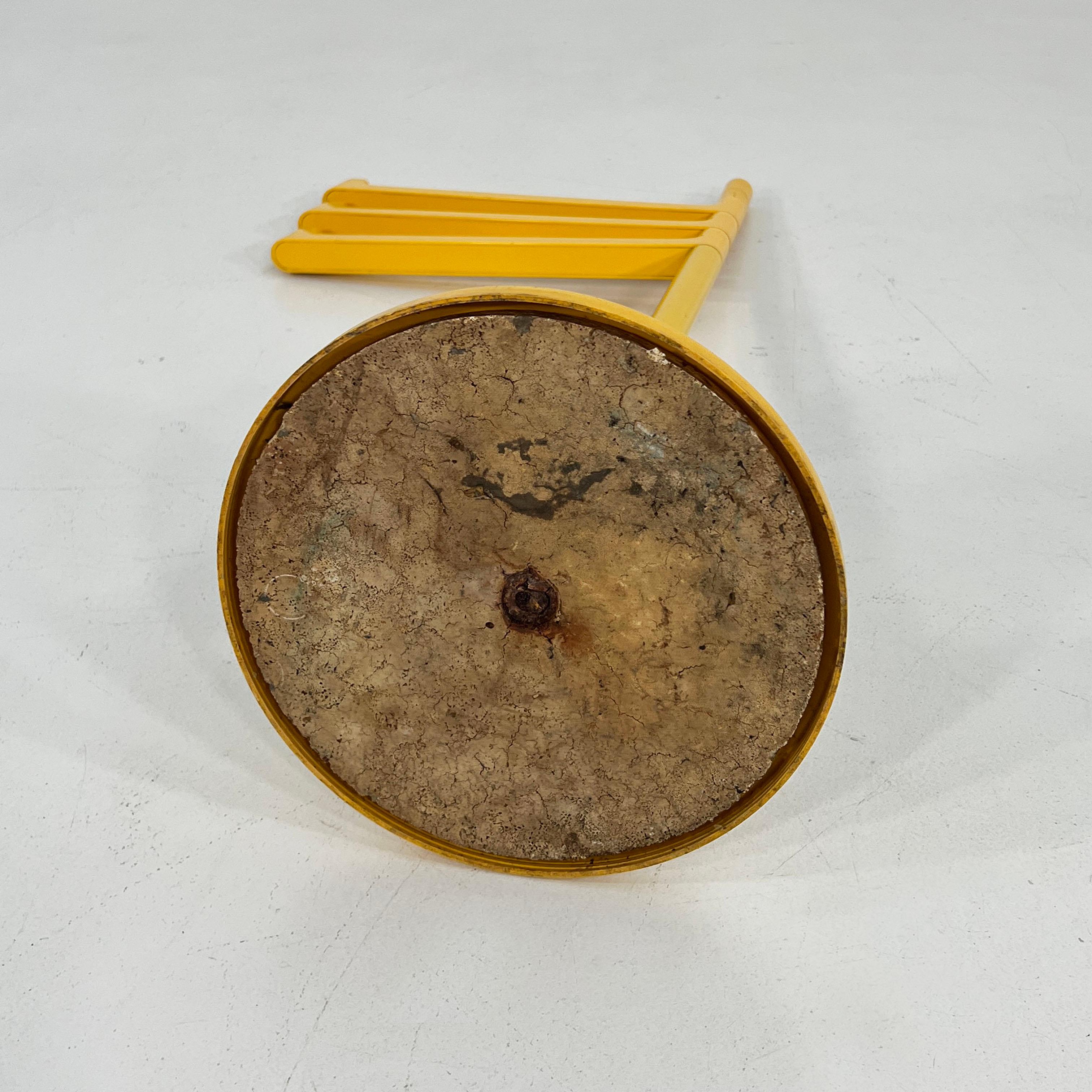 Porte-serviettes jaune de Makio Hasuike pour Gedy, années 1970 2