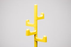 Yellow Towel or Coat Rack by Makio Hasuike