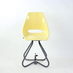 Yellow Tram Chair By Miroslav Navratil For Vertex, 1960s