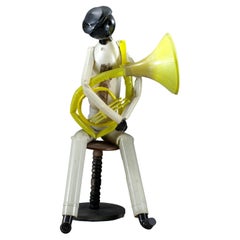 Yellow Tuba Player Sculpture, 2004 by Jerry Ross Barrish, REP by Tuleste Factory