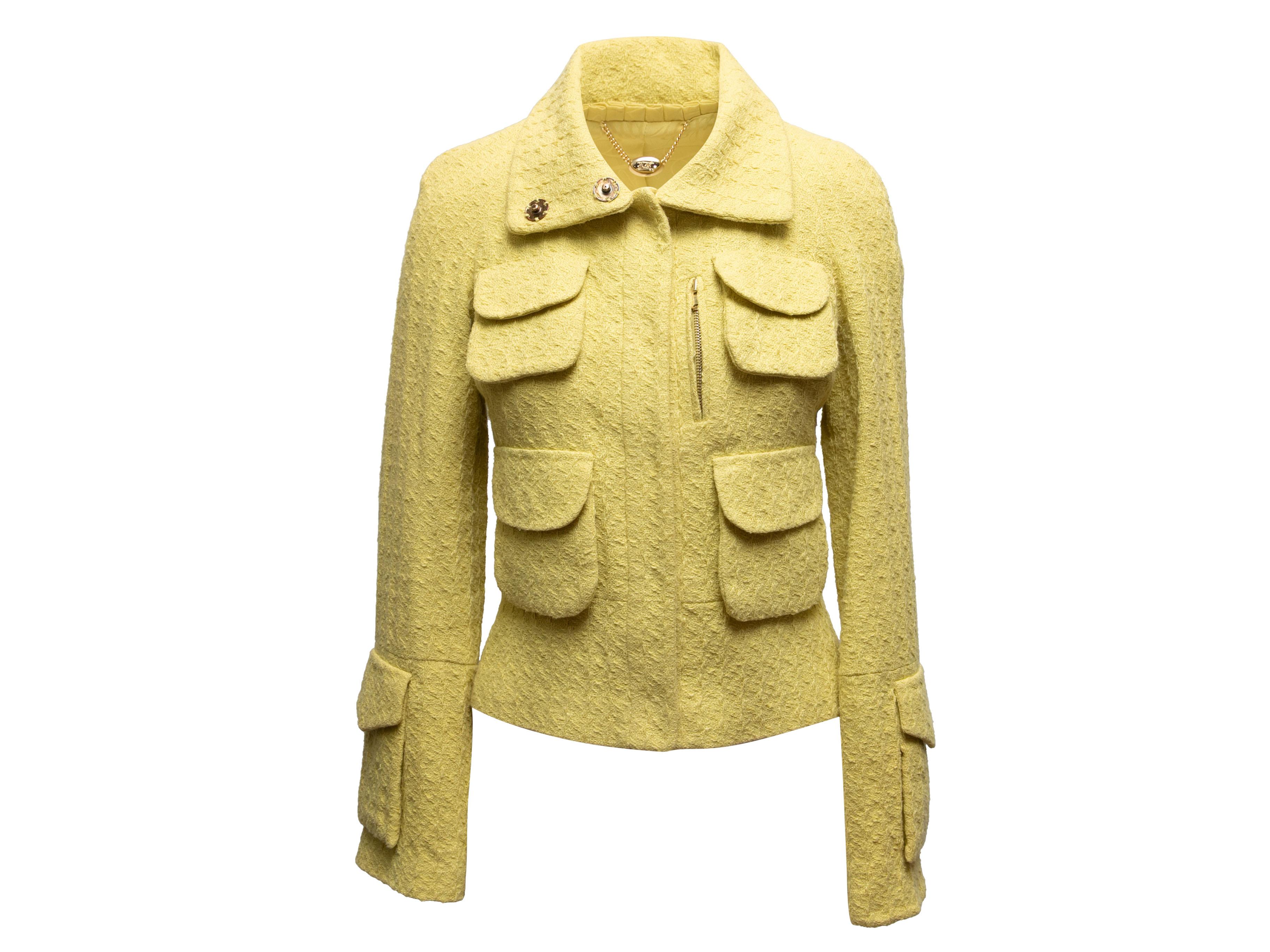 Beige Veste cargo à col montant Tuleh jaune Taille US 4 en vente