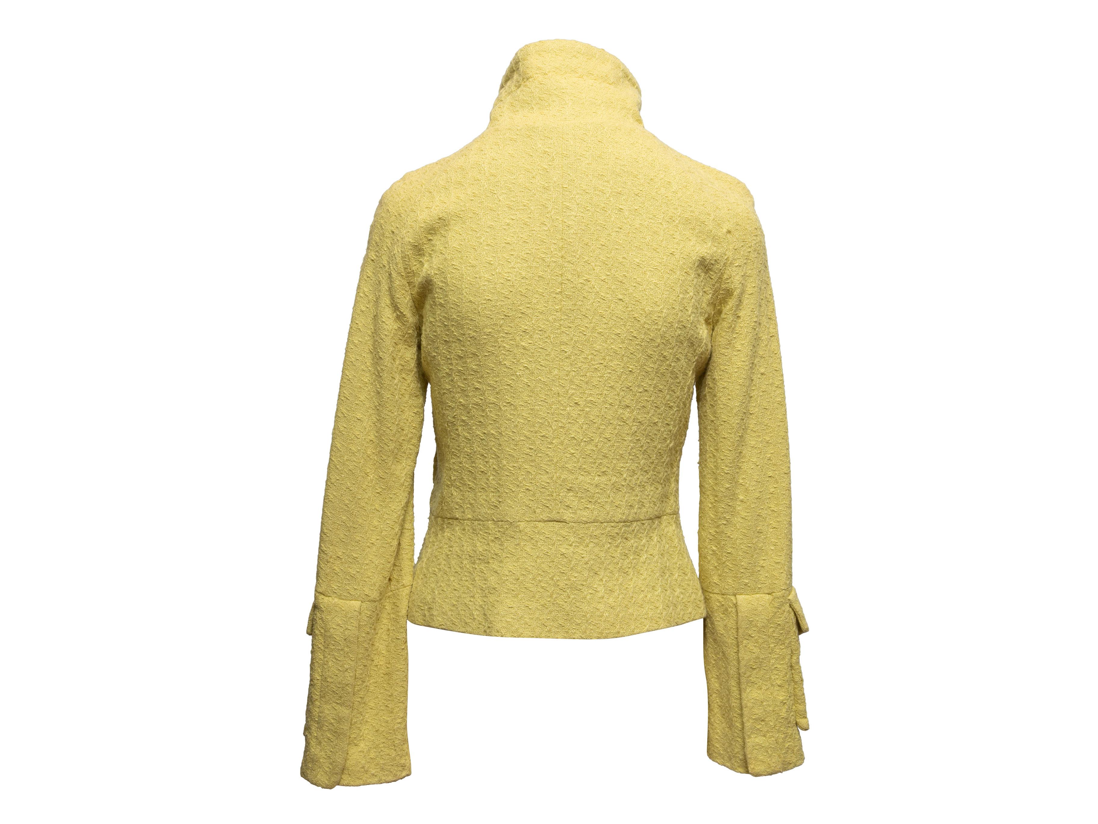 Veste cargo à col montant Tuleh jaune Taille US 4 Unisexe en vente