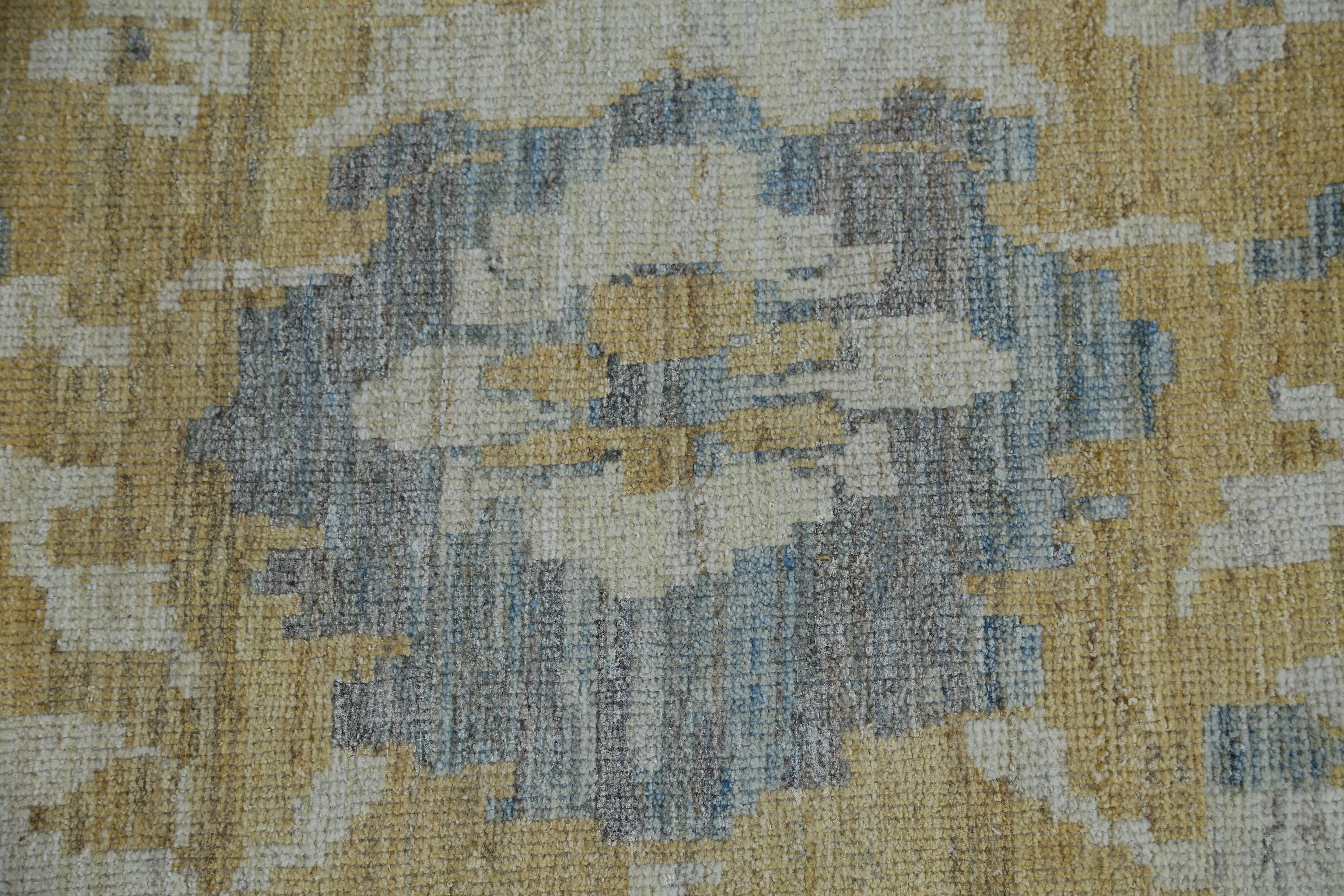 Afghanistan Sultanabad Bereich Teppiche CIRCA 1990 - Wolle Grau Elfenbein Gelb - 95519 im Angebot 5