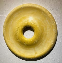 Yellow Twirl Bowl by Lenny Stopp