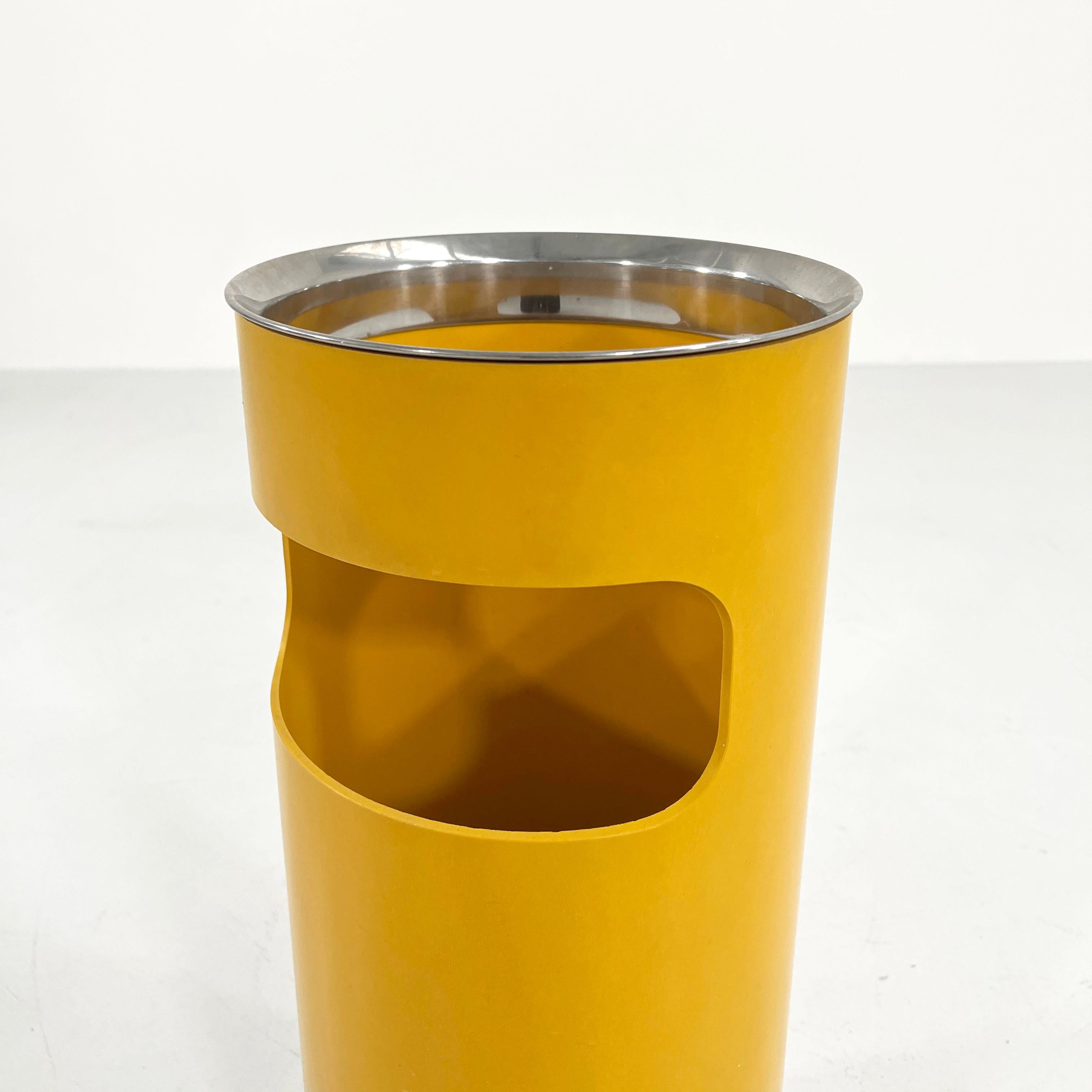 Yellow Umbrella Stand and Ashtray Model 4610 by Gino Colombini for