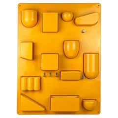 Retro Yellow “Utensilo” Plastic Wall Storage Unit designed by Dorothee Maurer Becker 