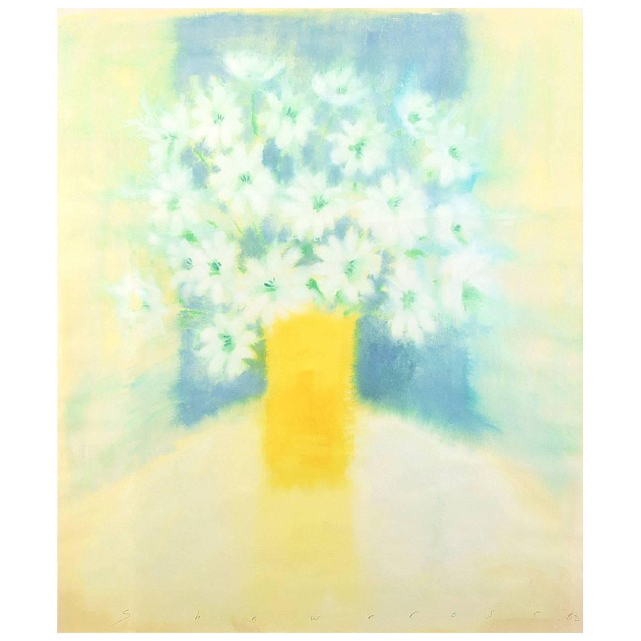 'Yellow Vase and Flowers' by Neil Shawcross RHA RUA For Sale