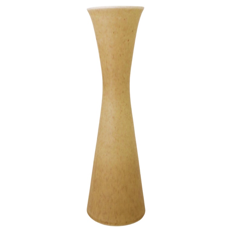 Yellow Vase, Gunnar Nylund, Rörstrand, Scandinavian Midcentury Vintage