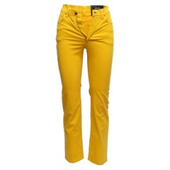 Pantaloni gialli Versace Jeans Couture Skinny-Leg