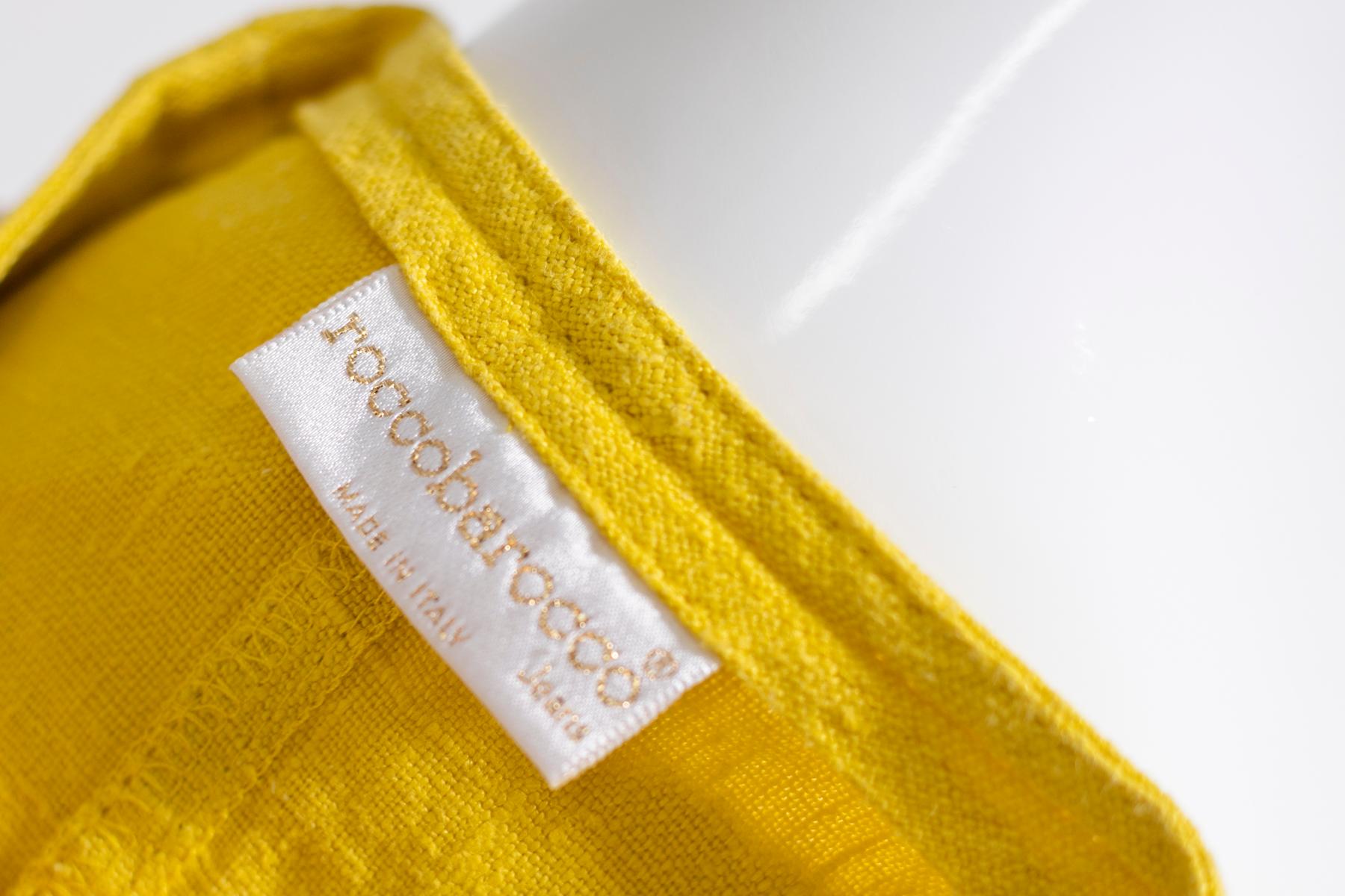 Women's Yellow Vest for Woman in Linen by Rocco Barocco Jeans, Made in Italy