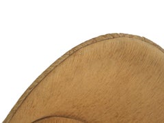 Yellow vintage armchair with storage space made in the 70s