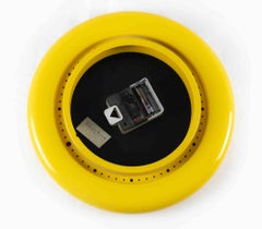 Yellow Vintage Clock, 1980s