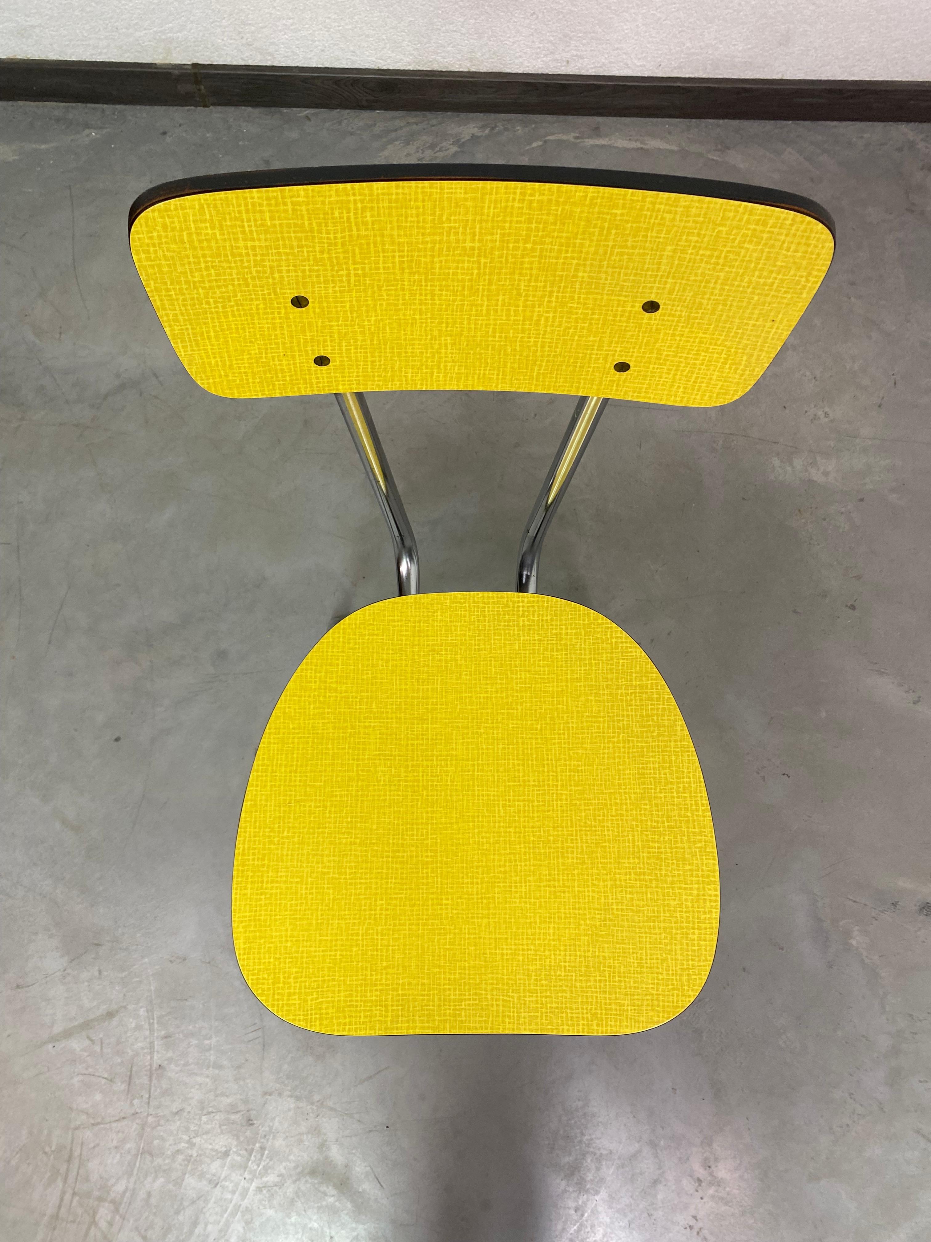 Austrian Yellow vintage dining chair For Sale