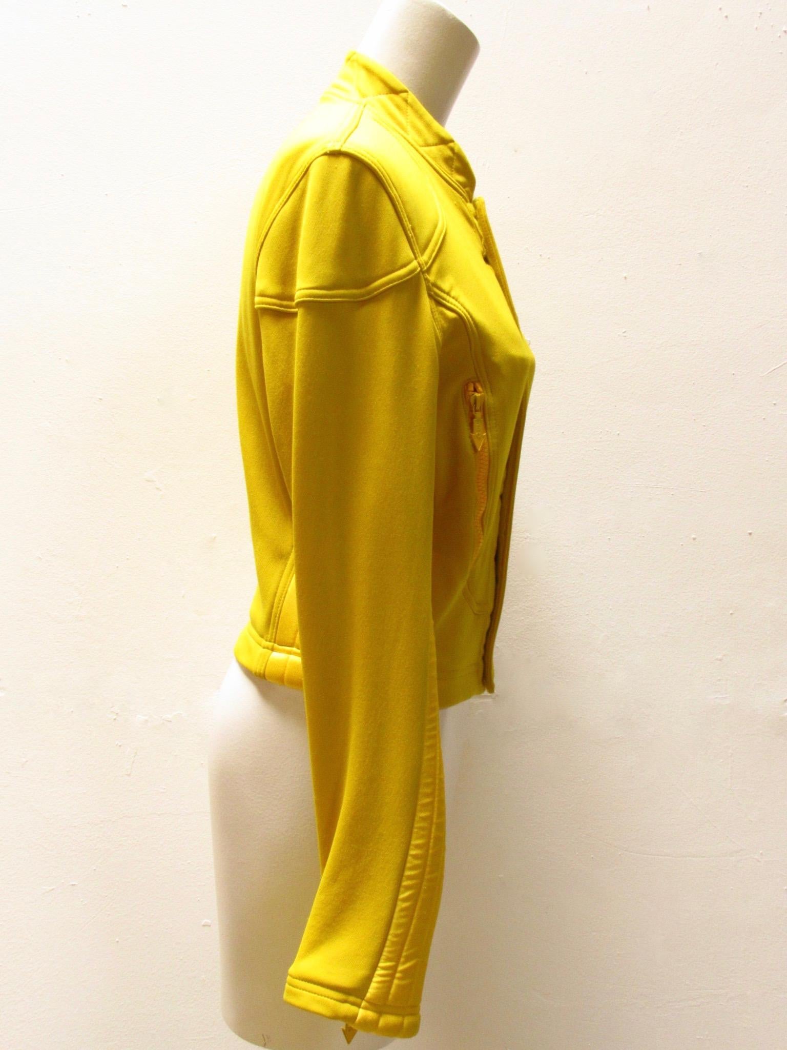 Yellow Vintage Jean Paul Gaultier Sport Jacket In New Condition In Laguna Beach, CA