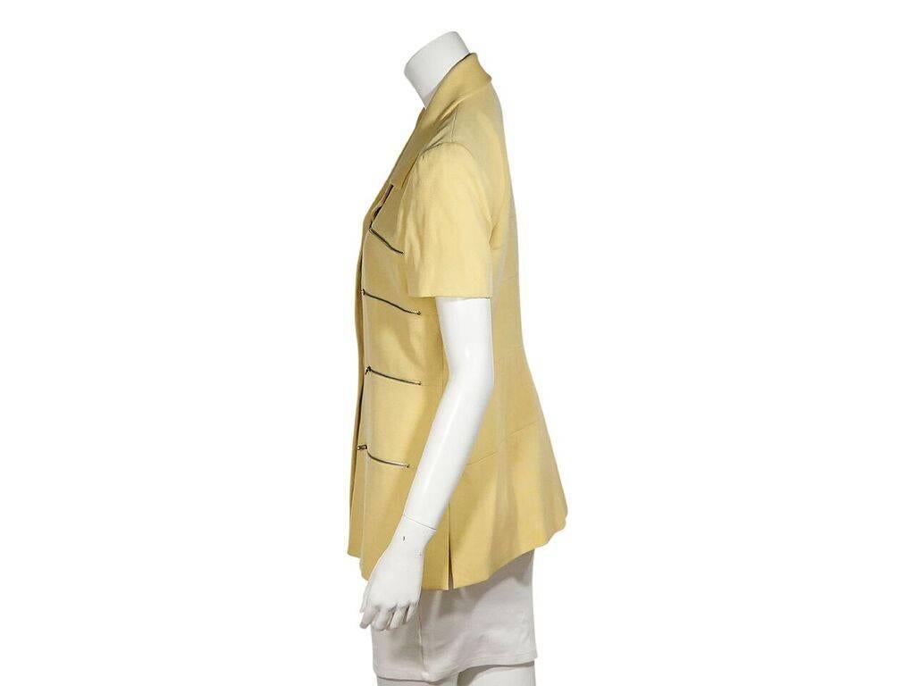 Yellow Vintage Karl Lagerfeld Culotte Shorts Suit Set In Good Condition In New York, NY