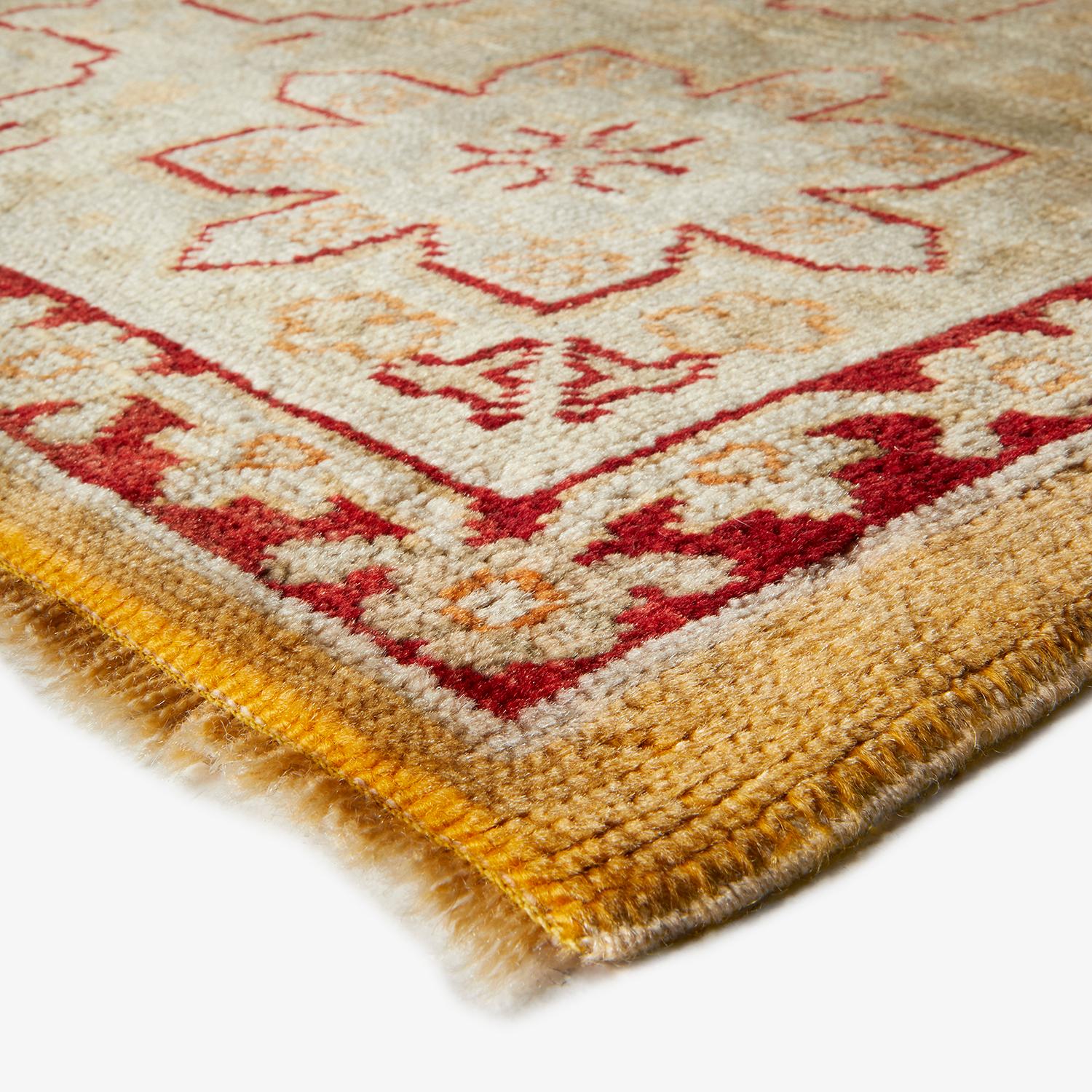 abc carpet Yellow Vintage Turkish Oushak Wool Rug - 9'9