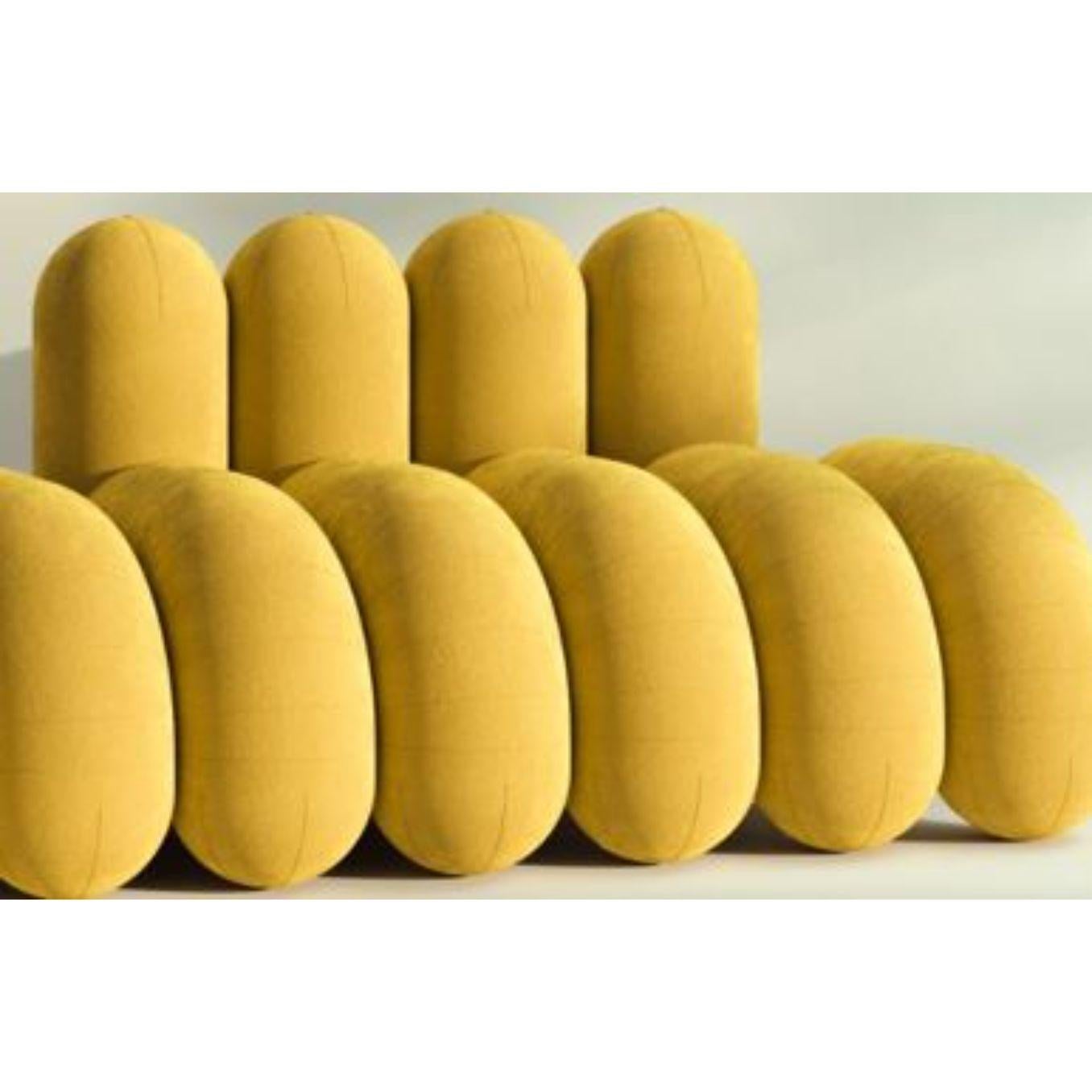Post-Modern Yellow Waldo W2 Sofa by Pietro Franceschini For Sale