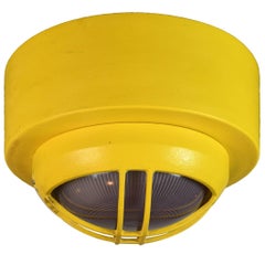 Yellow Wall or Ceiling Mounted Nautical Light