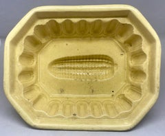 Yellow Ware Corn Cob Jelly Pudding Mould